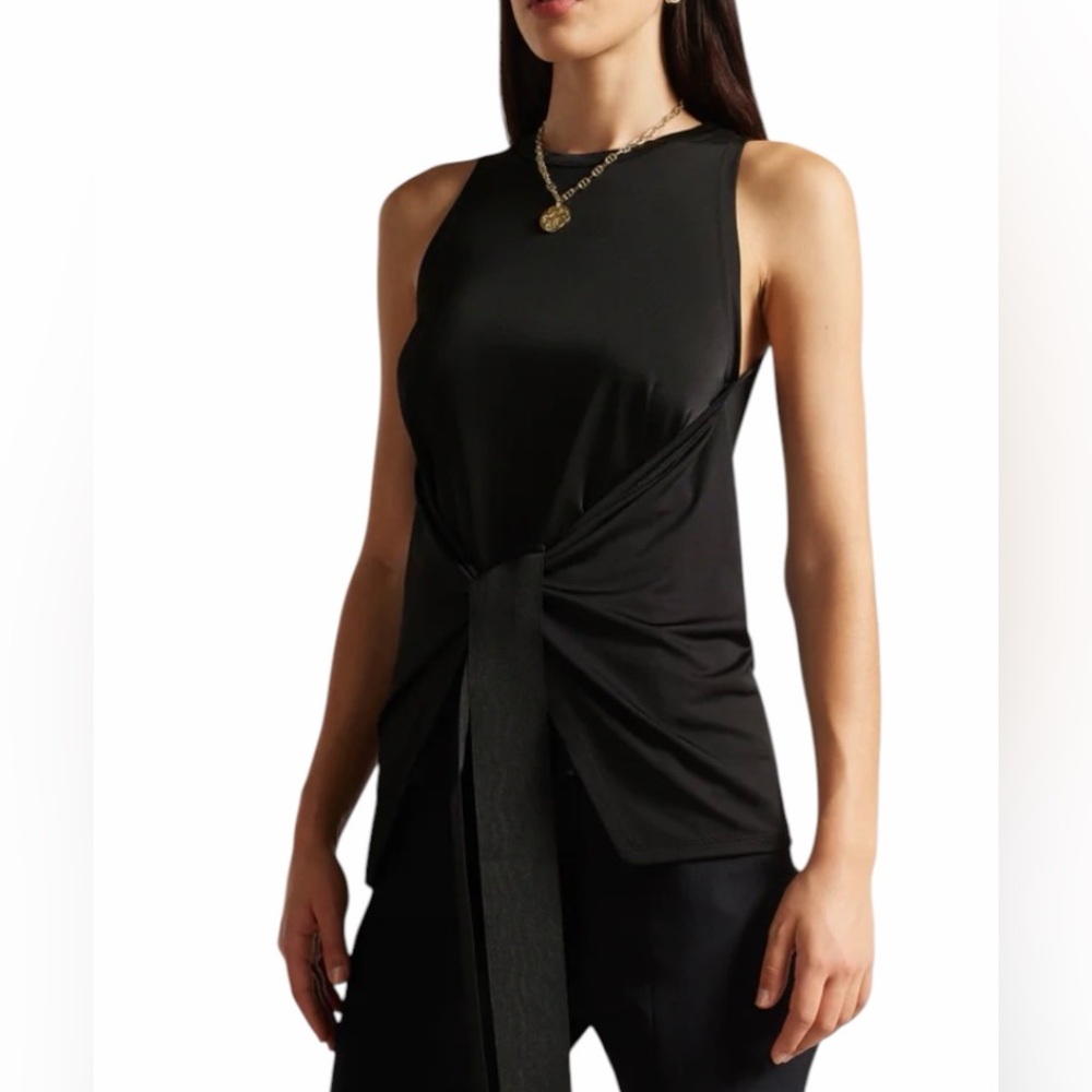 Ted Baker EVEAH 2 Black Halter Tunic Top Sleeveless Draped Asymmetric Blouse NEW - Picture 16 of 16